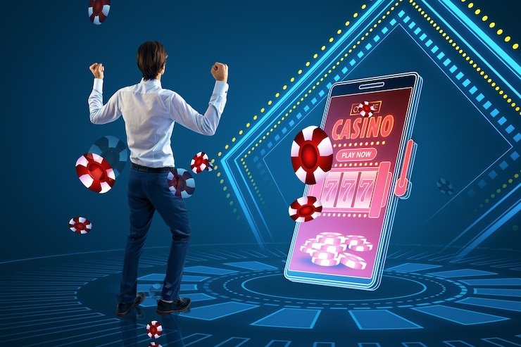 Meja Casino Hold'em dealer langsung di bos jp menampilkan kartu, chips, dan antarmuka pemain dengan jelas